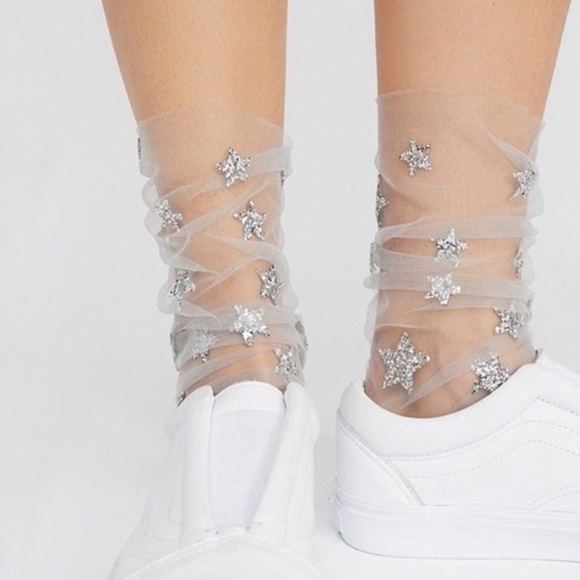 Free People Accessories Tulle Star Socks Poshmark